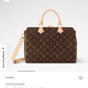 Louis Vuitton Monogram Speedy 30 Brown/Tan